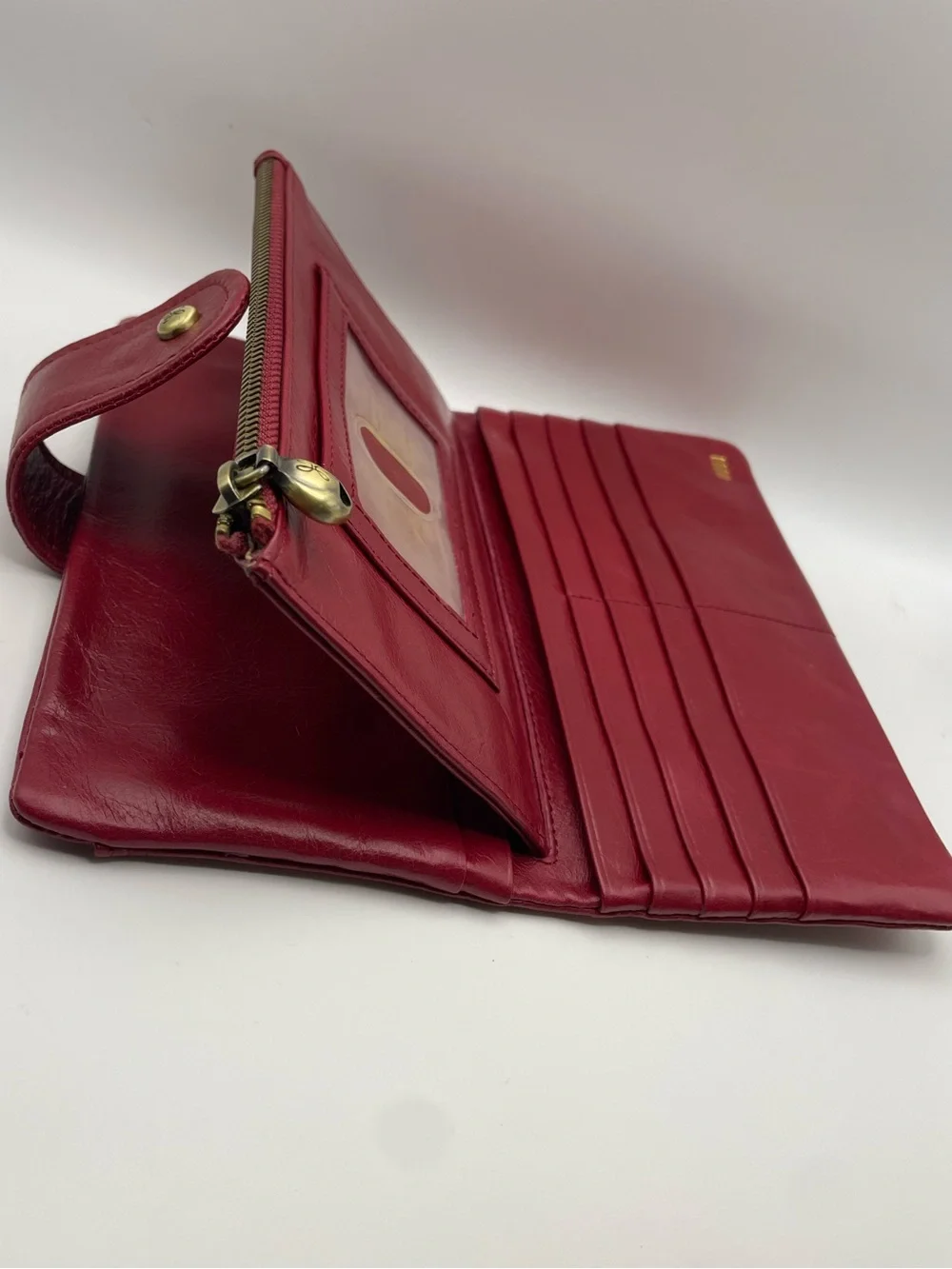 HOBO Torch Leather Wallet - Cardinal Red